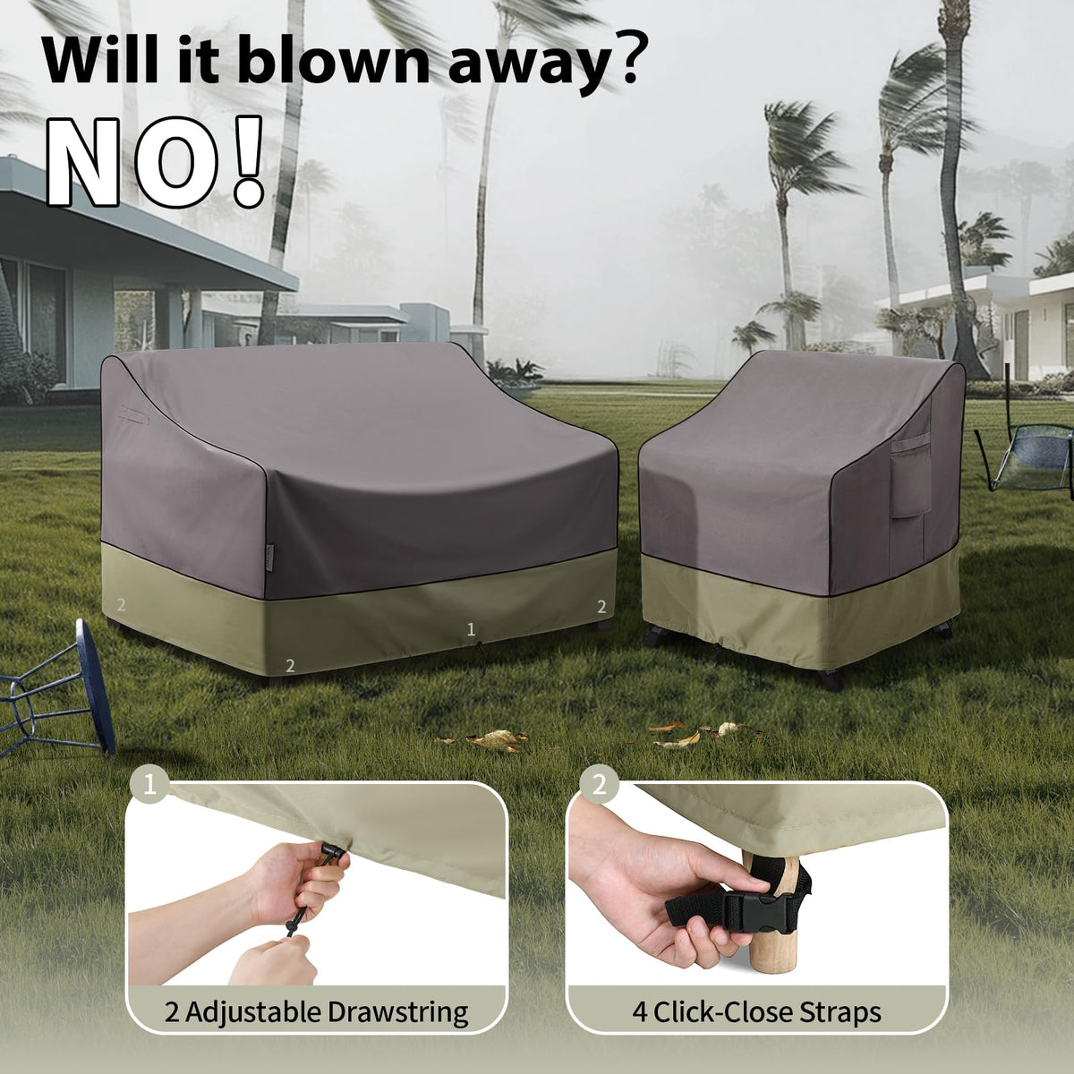 Padded handles provide easy one-person installation and removal