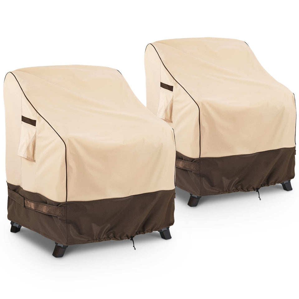 KylinLucky waterproof chair cover protecting outdoor chair from sun and rain.