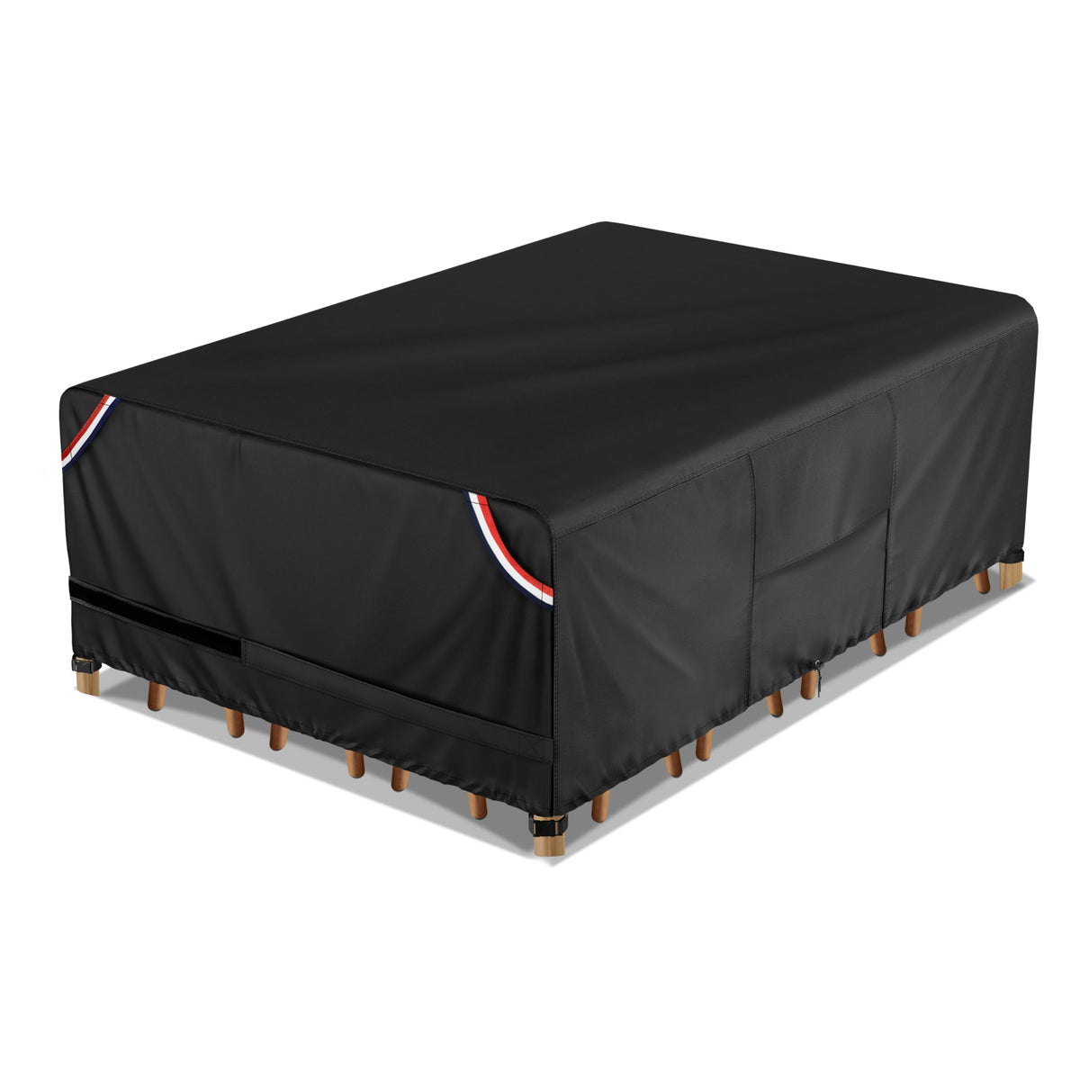 KylinLucky waterproof table cover 96x48 providing full outdoor coverage.