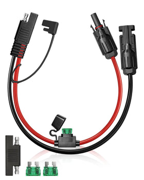 KYN Design solar connector SAE adapter closeup for quick RV power hookups