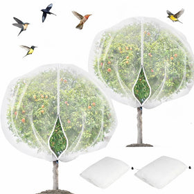 KYRGEU fruit tree netting with zipper provides easy access while protecting fruit trees from birds.