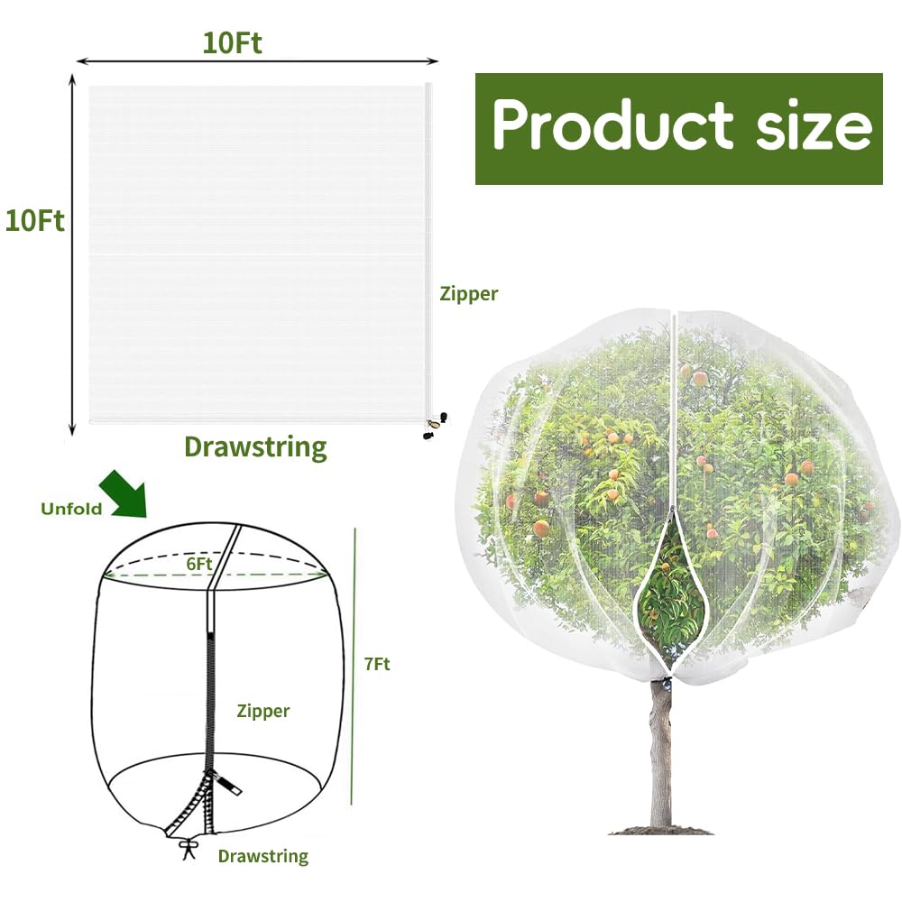 KYRGEU ultra-small mesh blocks pests while letting sunlight reach leaves.