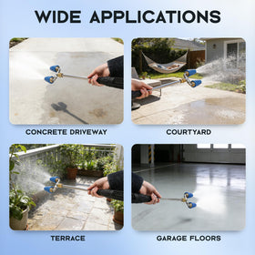 Kytvl driveway and sidewalk cleaning with turbo action