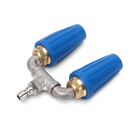 Kytvl dual turbo nozzle 360 rotation for fast, even outdoor cleaning