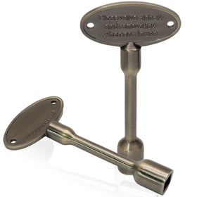 Kyuionty bronze gas valve key, 3-inch, easy operation on valve stems.