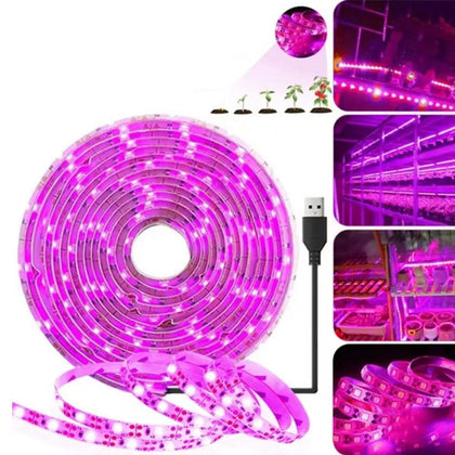KYUQY LED grow light strip provides waterproof full-spectrum illumination for indoor plants.