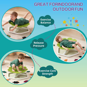 KYZDZQ green sensory chair suited for indoor and outdoor play.