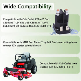 KZDAZ 725-06153A compatibility chart emphasizes Cub Cadet XT1 XT2 and MTD coverage.