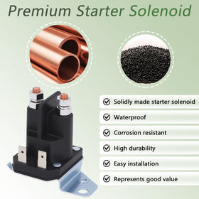 KZDAZ 725-06153A starter solenoid side wiring highlights easy replacement with OEM connectors.