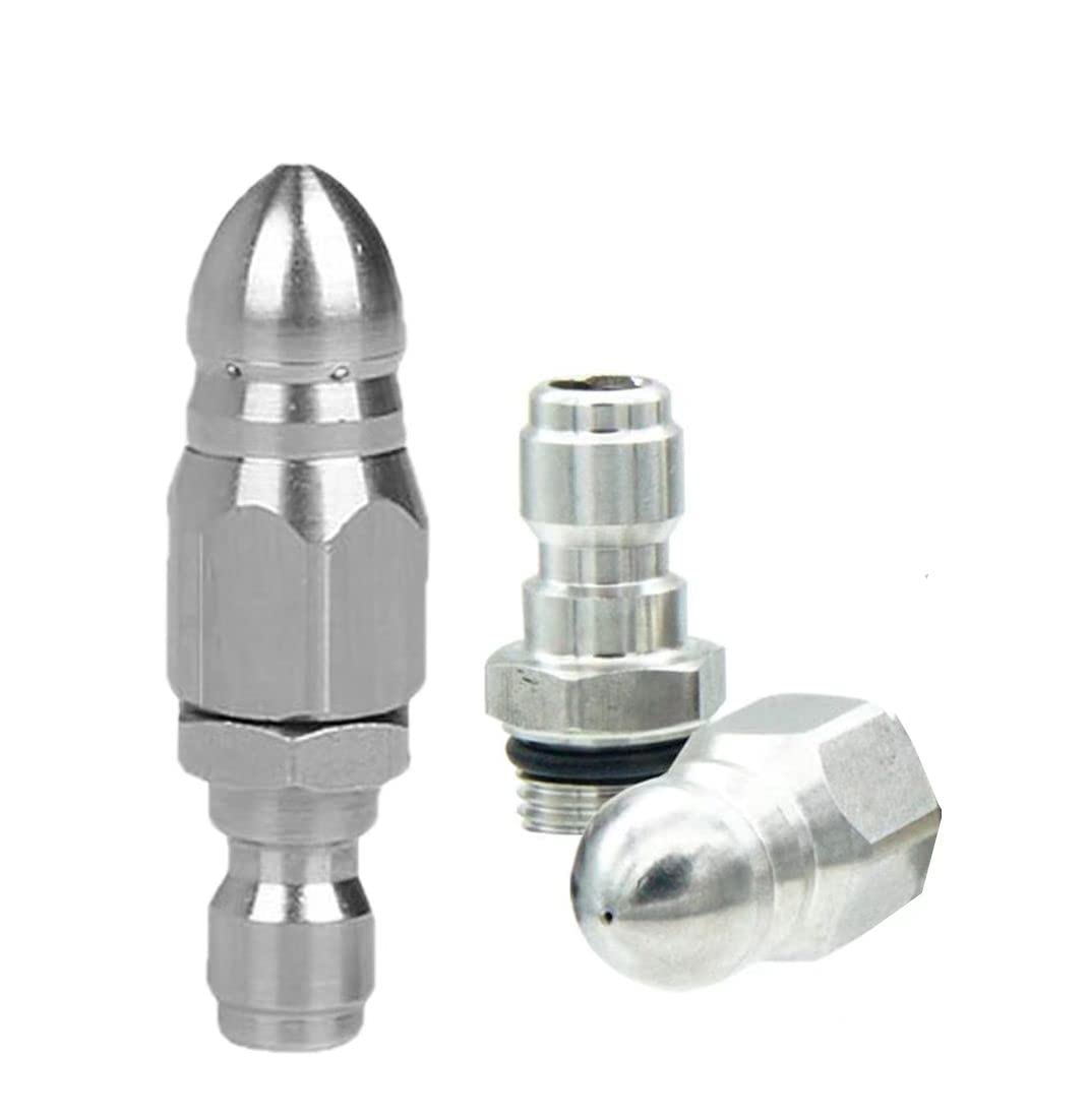 KZPA sewer jet nozzle quick-connect assembly for leak-free hose attachment.