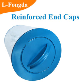 L-Fongda spa filter 45 sq ft filtration area for thorough cleaning.