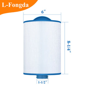 L-Fongda spa filter top handle close-up for easy grip.