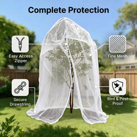 LHongL weatherproof garden mesh shown on a tree, UV resistant and durable