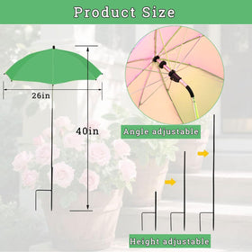 LHongL adjustable height canopy adapts to tall potted plants and vegetable beds.