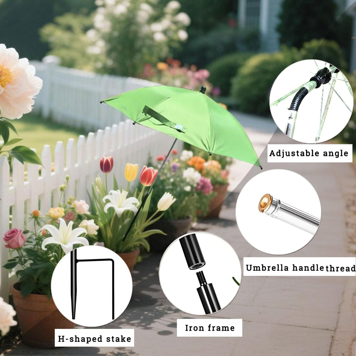 LHongL durable materials ensure long lasting use for outdoor gardens.