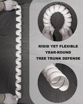 LA BARFUMERIE bark shield protects young trees during garden care.