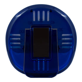 La Crosse 104-106BL thermometer magnetic back enables easy placement on metal surfaces.