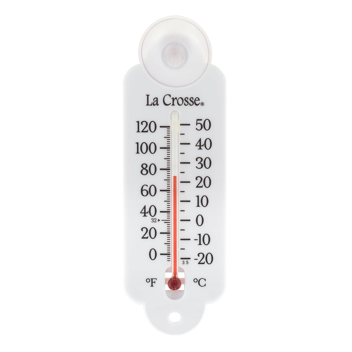 La Crosse 204-111 small-tube thermometer for easy indoor or outdoor readings.