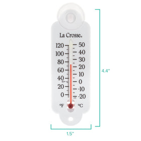 La Crosse 204-111 with suction cup mount for flexible placement.