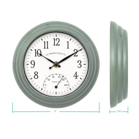 La Crosse Clock 433-3020 UV-protected dial resists sun fade outdoors.