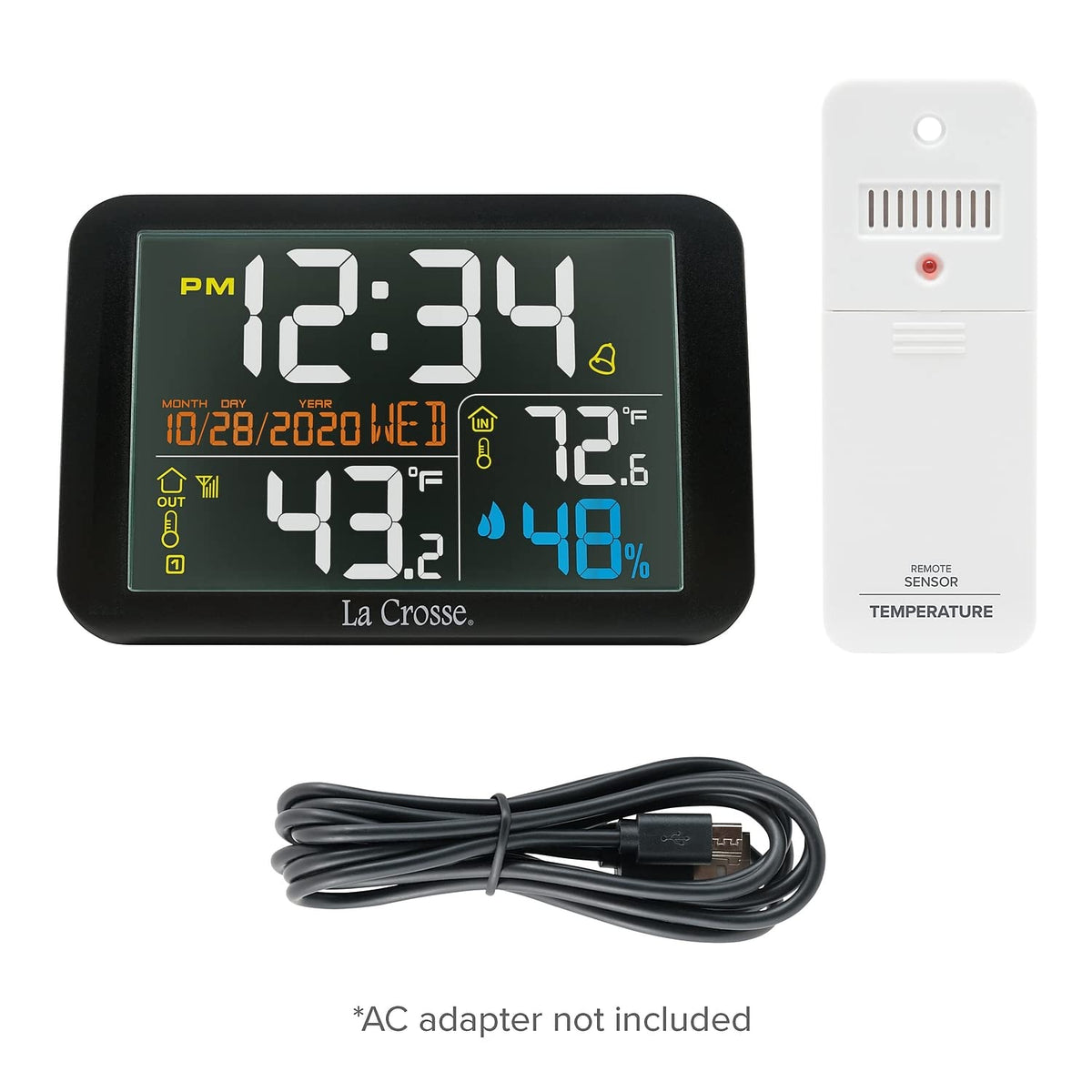 TX151 outdoor sensor delivers outdoor temperature up to 197 feet away for porch or yard monitoring.