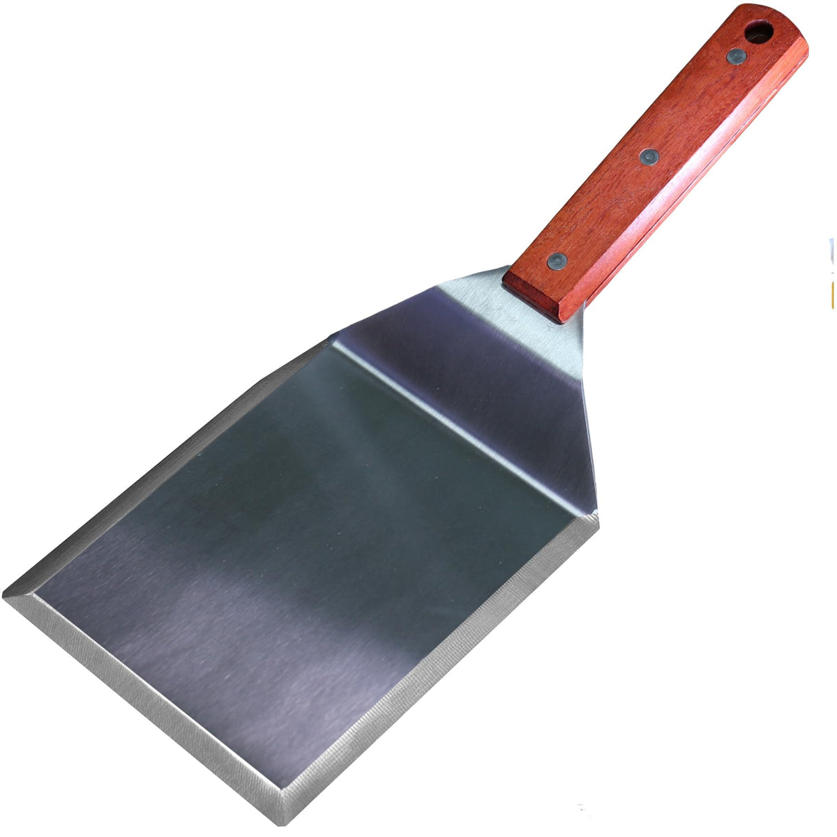 La Cuisine Extra-Wide Spatula with stainless steel blade for burger flipping on the grill