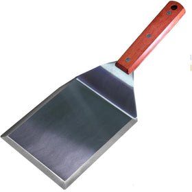 La Cuisine Extra-Wide Spatula with stainless steel blade for burger flipping on the grill
