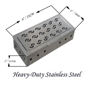 La Cuisine Smoker Box rust-resistant stainless steel promises long-lasting use.
