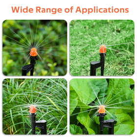 La Farah compact irrigation design saves space in tight beds.
