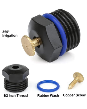 La Farah fogging nozzle connects via a 1/2 inch interface.