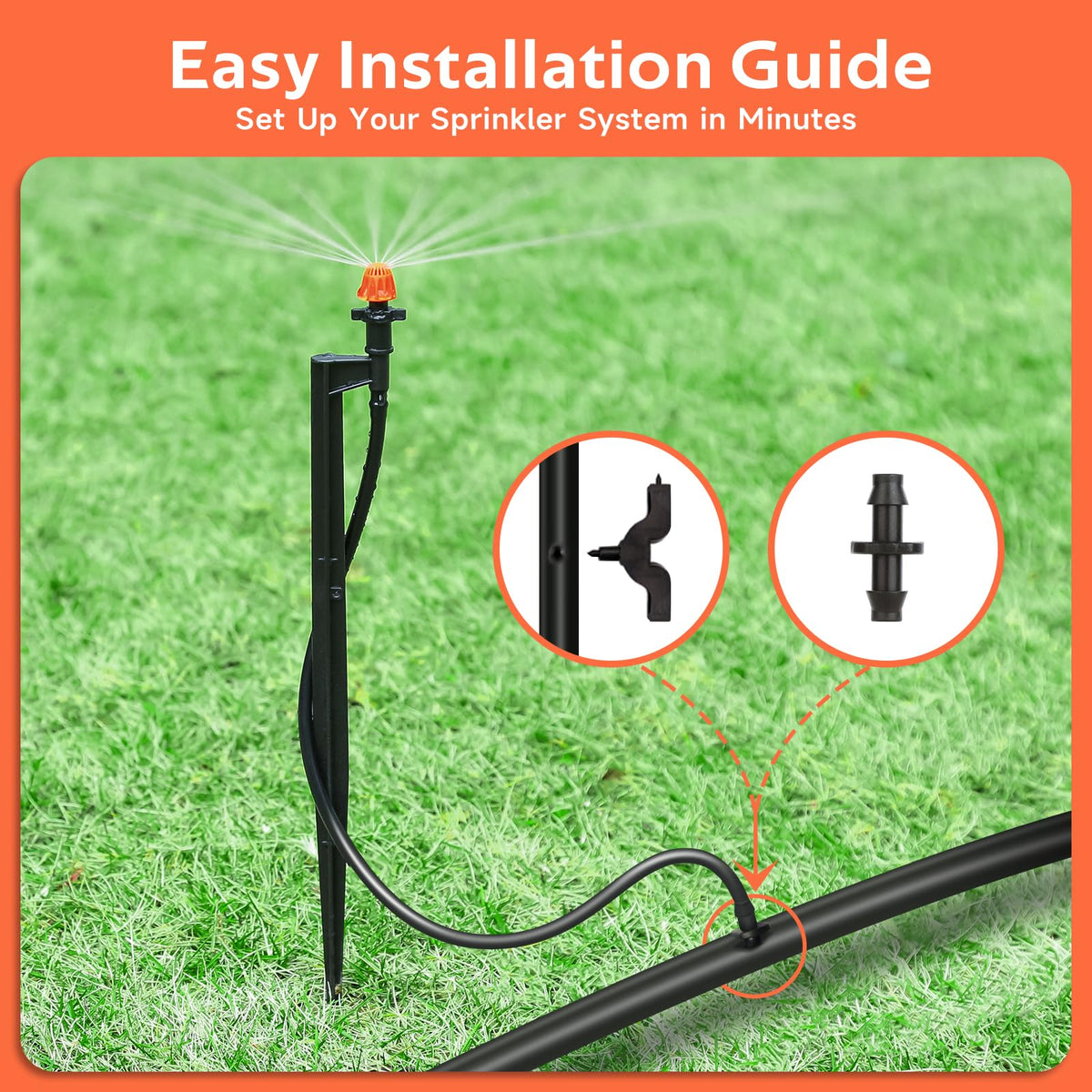 La Farah tubing connection for 1/4-inch line included in the kit.