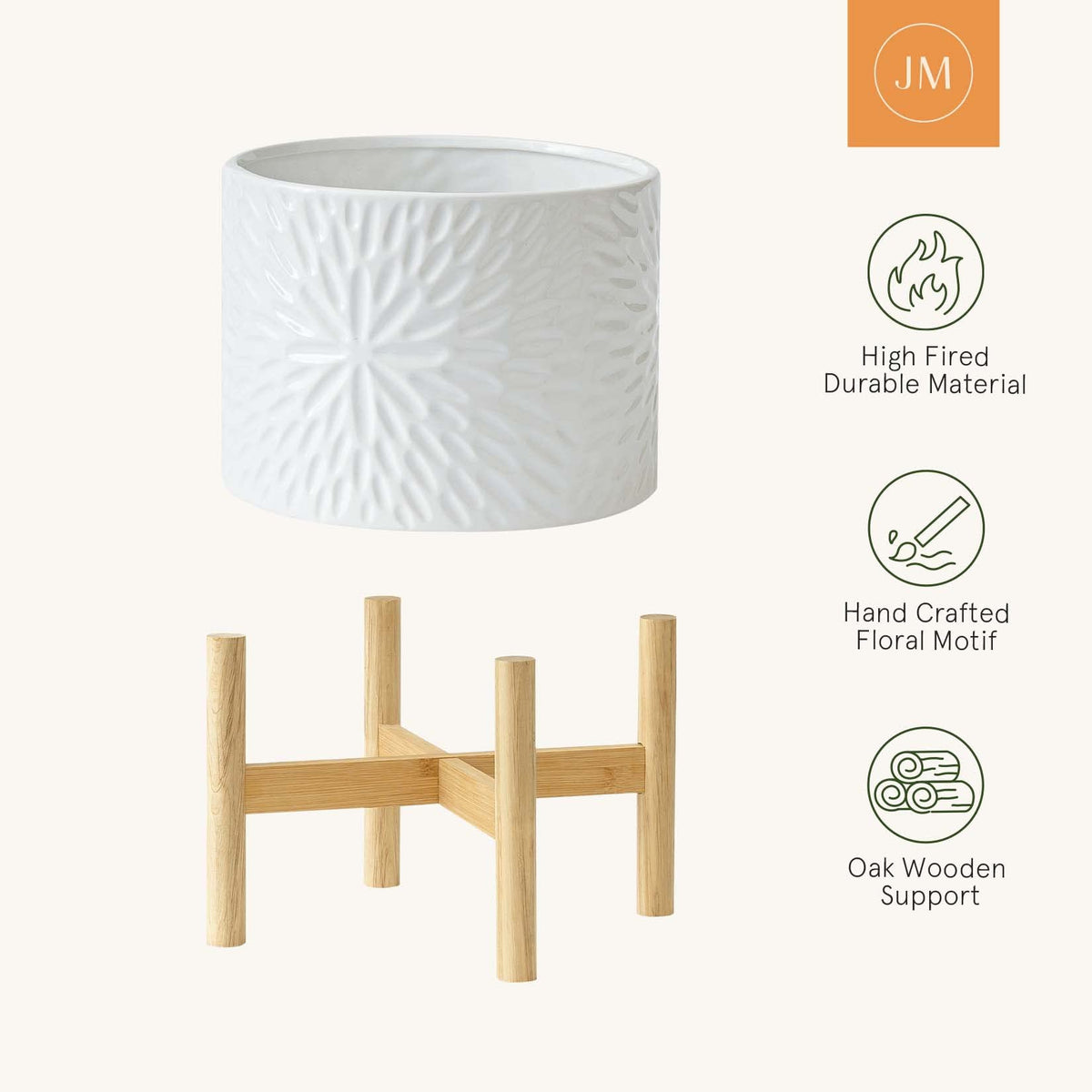 LA JOLIE MUSE indoor planter ideal for year-round display.