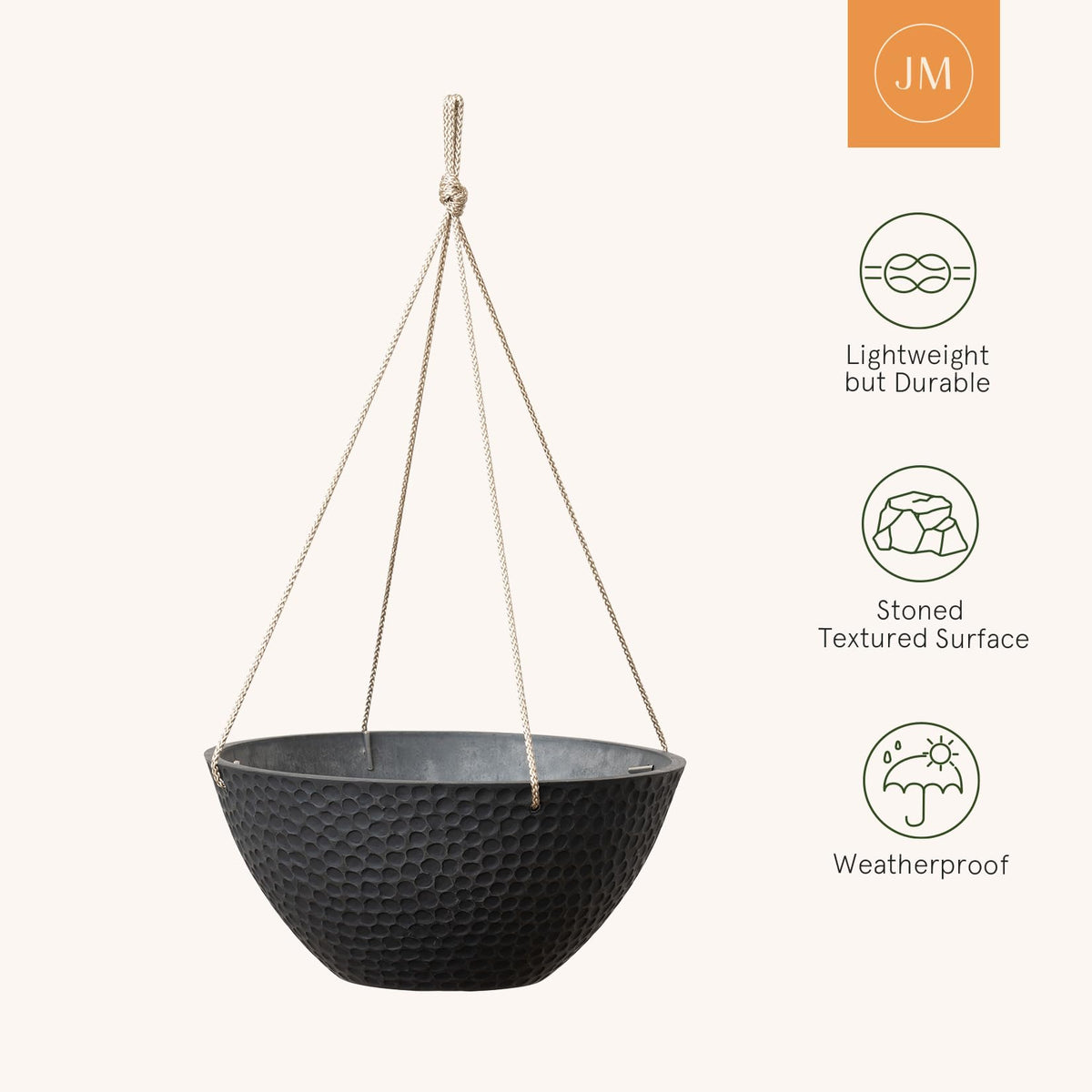 LA JOLIE MUSE patio balcony hanging planter for garden spaces