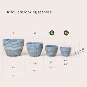LA JOLIE MUSE planter made from recycled plastic and stone powder for sustainability