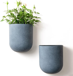 LA JOLIE MUSE pocket-hanging-planter weathered-gray enhances indoor greenery.