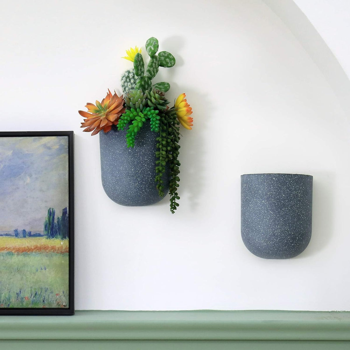 LA JOLIE MUSE wall-planter by sunny window brightens interiors.