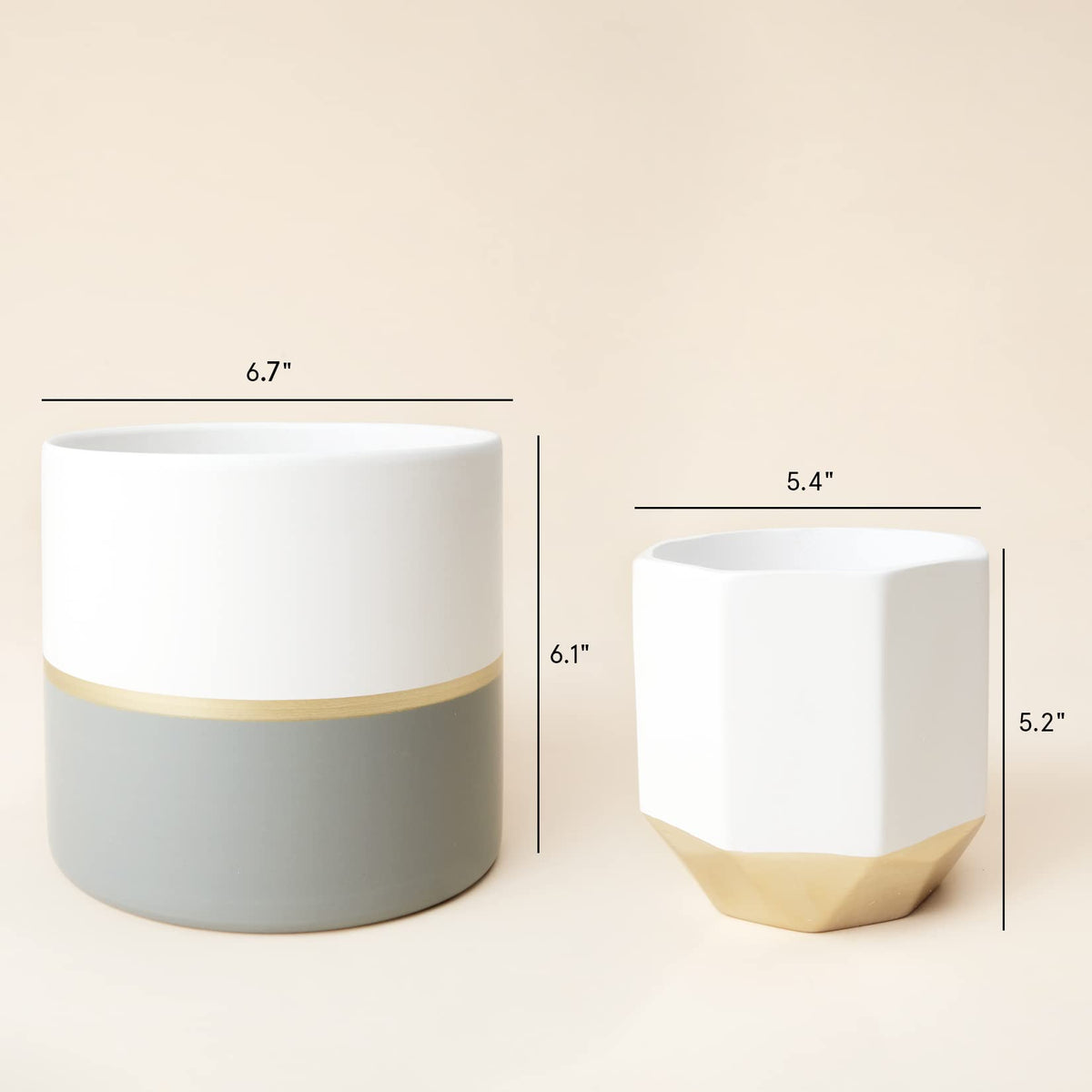 LA JOLIE MUSE sleek finish ceramic enhances plant displays