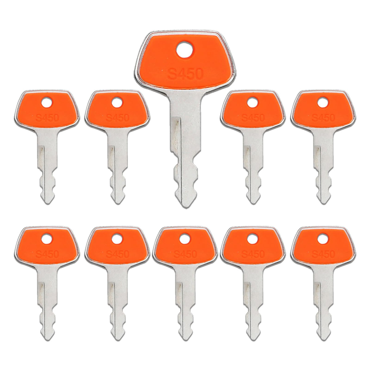 La Macaza S450 ignition keys on a metal ring for quick field access