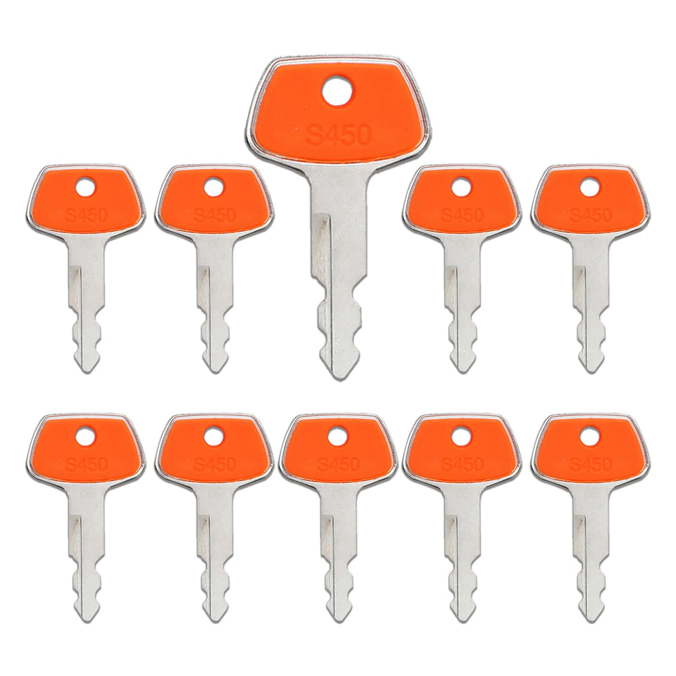 La Macaza S450 ignition keys on a metal ring for quick field access