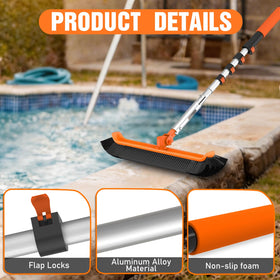LAANPOLE 5-inch stainless steel brush delivers tough-stain removal on hard spots.