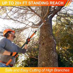 LAANPOLE universal saw head compatibility expands cutting options.