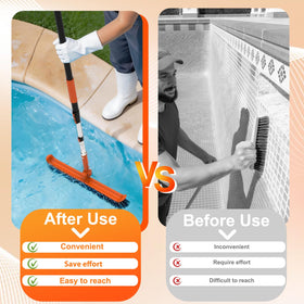 LAANPOLE vinyl liner cleaning capability makes surface maintenance versatile.