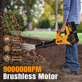 Laapee leaf blower 6-speed control adapts power for decks and patios.