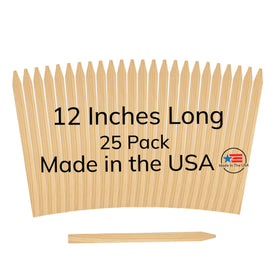 Label Splash wooden stake with chisel point marks garden rows clearly