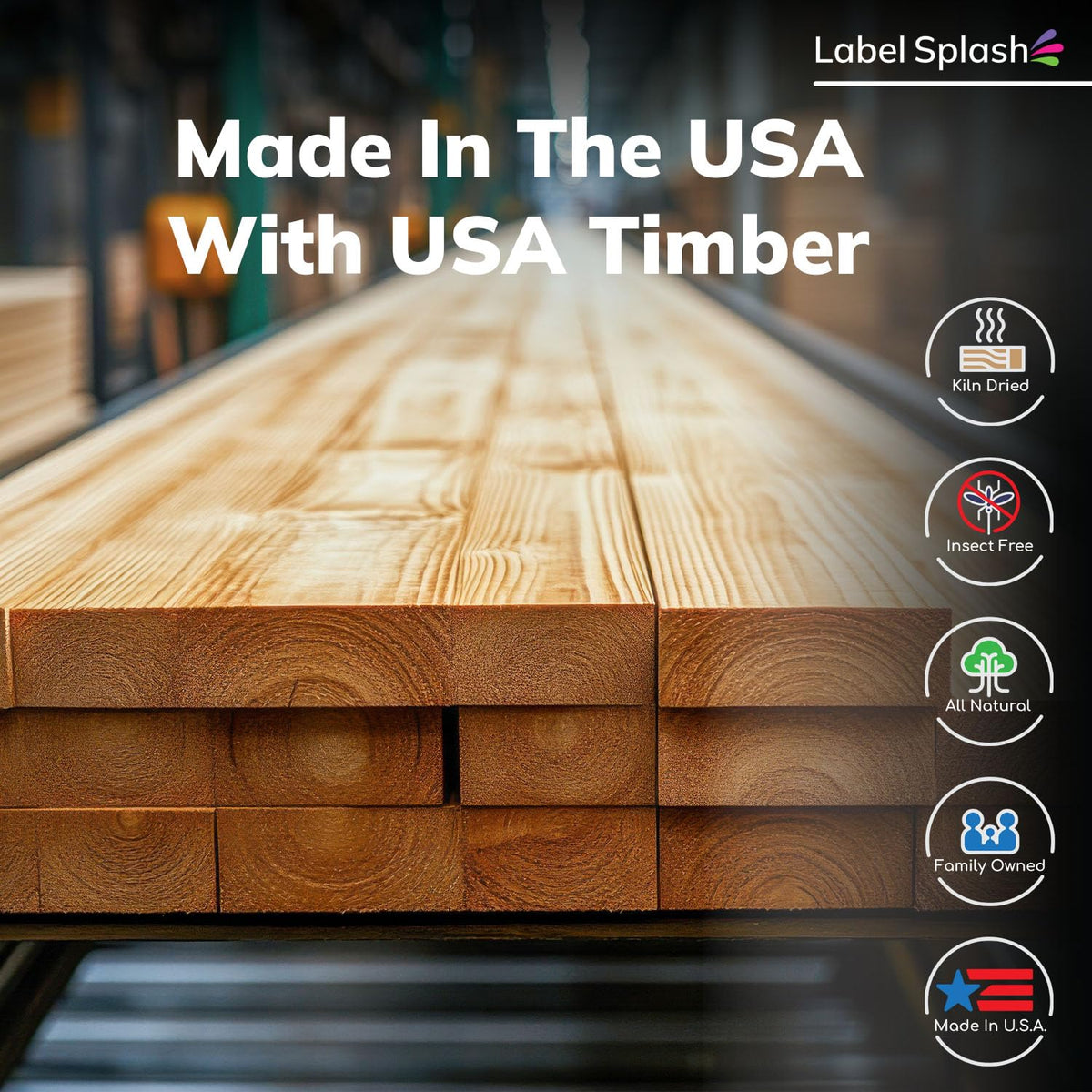 Label Splash eco-friendly wood stakes provide natural labeling options.