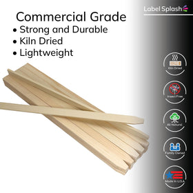 Label Splash kilndried pine stakes offer durable garden labeling in beds and borders.