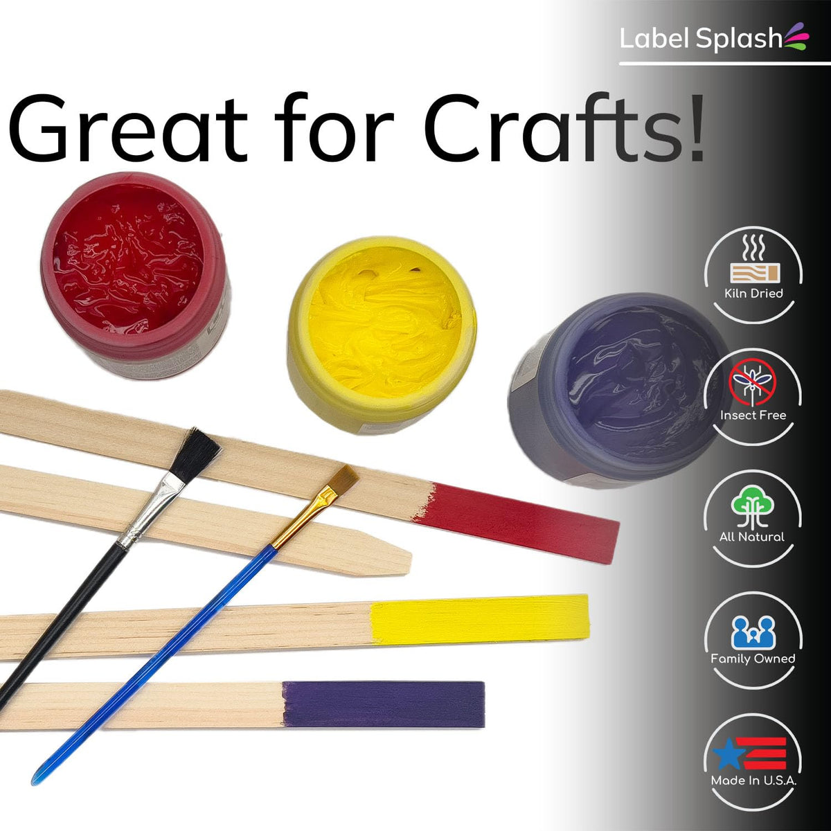 Label Splash 25-pack supports gardens, greenhouses, and landscaping labeling tasks.