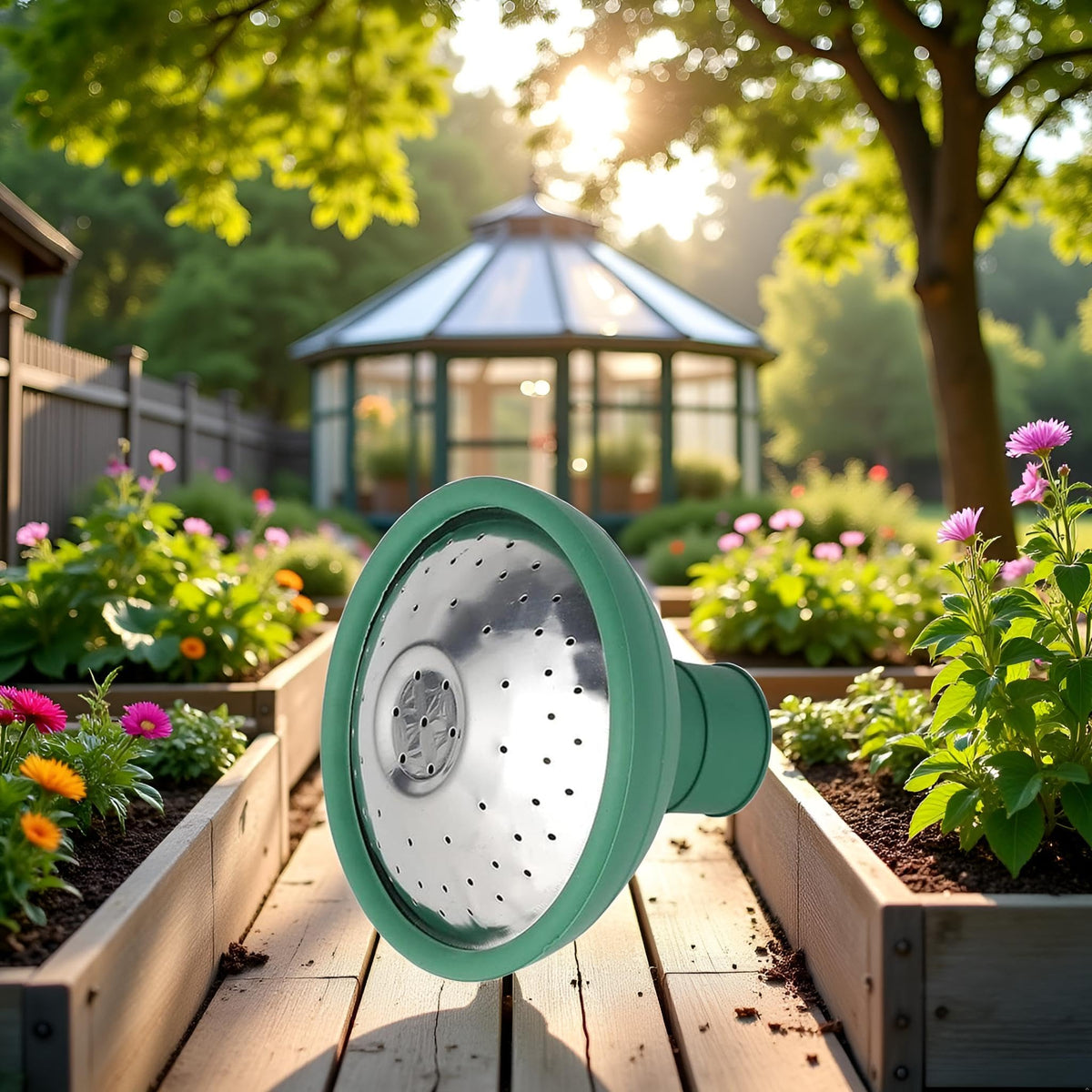 Labriciyon durable-green-plastic construction withstands outdoor garden use