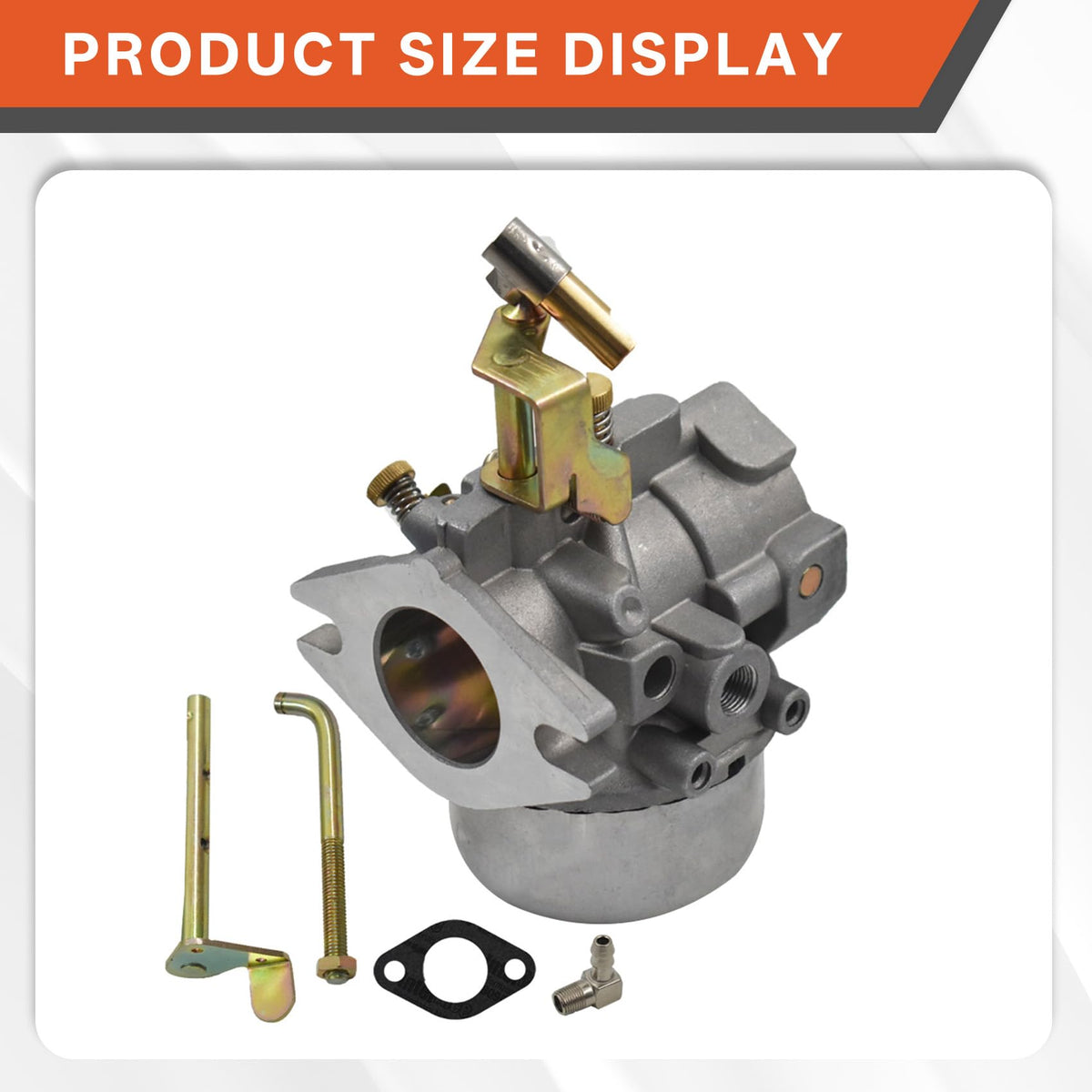 Labwork gasket included with carburetor, sealing for reliable operation.