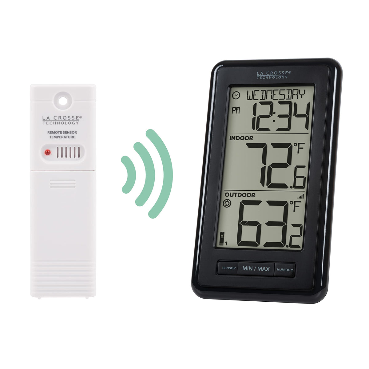 La Crosse 308-43647-INT indoor humidity sensor for comfort insights